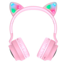Bluetooth Навушники Hoco W27 Cat Ear Wireless Headphones Pink