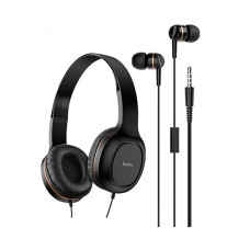 Навушники Hoco W24 (накладні і вакуумні) Black/Gold
