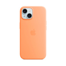 Чохол Apple iPhone 15 Plus Silicone Case with MagSafe Orange Sorbet (MT173) UA
