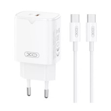 МЗП XO L131 USB-C + Type-C Cable 30W White