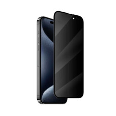 Захисне скло для iPhone 16 Pro/17 5D Black (тех.пак) Privacy