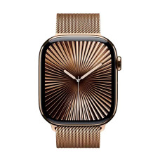 Смарт-годинник Apple Watch Series 10 Cellular 46mm Gold with Milanese Loop (MX003) M/L