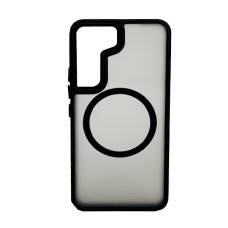 Чохол накладка Mate Plus Metal Buttons Case with MagSafe для Samsung S24/S25 Black