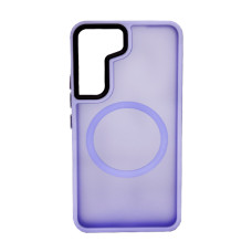 Чохол накладка Mate Plus Metal Buttons Case with MagSafe для Samsung S24/S25 Light Purple