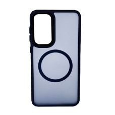 Чохол накладка Mate Plus Metal Buttons Case with MagSafe для Samsung S23/S911 Midnight Blue