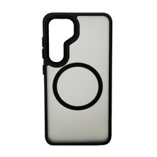Чохол накладка Mate Plus Metal Buttons Case with MagSafe для Samsung S24/S25 Black