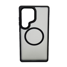 Чохол накладка Mate Plus Metal Buttons Case with MagSafe для Samsung S25 Ultra Black