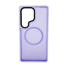Чохол накладка Mate Plus Metal Buttons Case with MagSafe для Samsung S25 Ultra Light Purple
