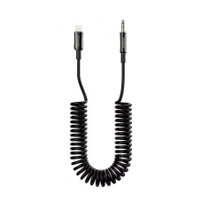 Аудіо кабель 3.5 мм - Type-C Proove Steel Spring 1M Black