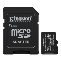 Карта пам'яті Kingston 64 GB microSDXC Canvas Select Plus Gen3 100R SDCS3/64GB