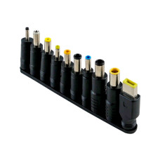 Кабель Type-C to DC PD100W 5.5х2.1 мм + 10 Перехідників 1.8m