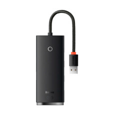 USB-хаб Baseus Lite Series 4-in-1 (USB-A to USB 3.0*4) 0.25m Black (WKQX030001)