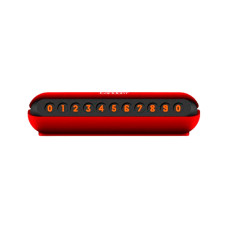 Паркувальна табличка з номером Earldom ET-EH33 Red