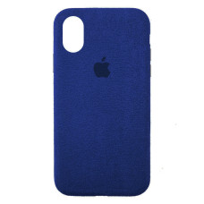 Чохол Alcantara для Apple iPhone XS Max Dark Blue