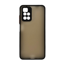 Чохол Goospery Case для Xiaomi Redmi 10 Black/Red with Camera Lens