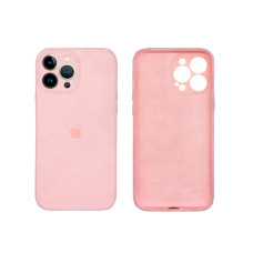 Чохол Alcantara для Apple iPhone 13 Pro Max with Camera Lens Light Pink