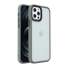 Чохол накладка Mate Plus Metal Buttons Case для iPhone 13 Pro Max Grey