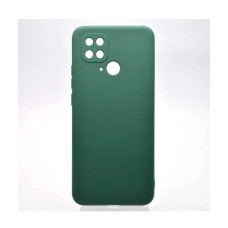 Чохол Original Soft Touch Case for Xiaomi Redmi 10с/Poco C40 Dark Green with Camera Lens