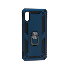Чохол Armor Antishock Case для Xiaomi Redmi 9a with Ring Dark Blue