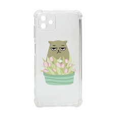 Чохол Wave Cute Case для Samsung A04-2022/A045 Clear Cat is a Mood with Camera Lens