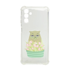 Чохол Wave Cute Case для Samsung A04s-2022/A047 Clear Cat is a Mood with Camera Lens