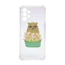 Чохол Wave Cute Case для Samsung A13/A135/A32/А326 5G Clear Cat is a Mood with Camera Lens