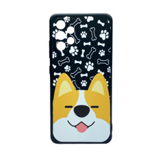 Чохол Wave Cute Case для Samsung A23-2022/A235-2022 Black Happy Corgi with Camera Lens