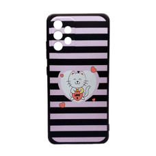 Чохол Wave Cute Case для Samsung A23-2022/A235-2022 Black Kitty Love with Camera Lens