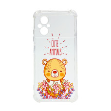 Чохол Wave Cute Case для Xiaomi Poco M5/Redmi Note 11R Clear Feel Cute with Camera Lens