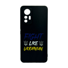 Чохол Wave We are Ukraine Case Xiaomi 12 Lite Black Fight Like Ukrainian with Camera Lens