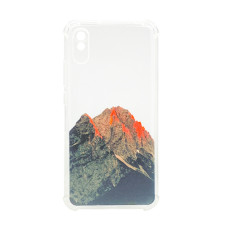 Чохол Wave Above Case для Xiaomi Redmi 9a Clear Golden Touch with Camera Lens