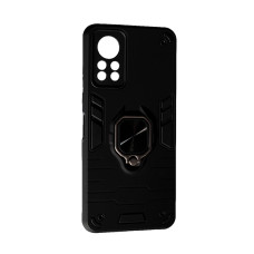 Чохол Armor Antishock Case для Infinix Hot 11S with Ring Black with Camera Lens