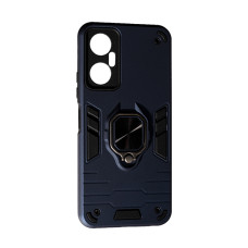 Чохол Armor Antishock Case для Infinix Hot 20 5G with Ring Dark Blue with Camera Lens