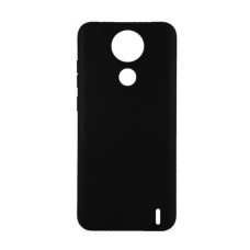 Чохол Original Silicon Case Nokia C21 Black with Camera Lens