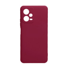 Чохол Original Soft Touch Case for Xiaomi Redmi Note12 5G/Poco X5 5G Plum with Camera Lens