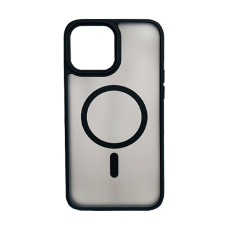 Чохол накладка Mate Plus Metal Buttons Case with MagSafe для iPhone 14 Pro Black