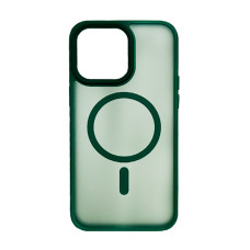 Чохол накладка Mate Plus Metal Buttons Case with MagSafe для iPhone 14 Pro Green
