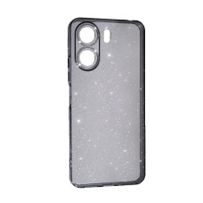 Чохол Silicon Shiny Case Xiaomi Redmi 13C/Poco C65 Glitter Clear/Black