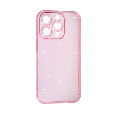 Чохол Silicon Shiny Case iPhone 13 Pro Max Glitter Clear/Pink