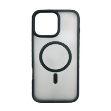Чохол накладка Mate Plus Metal Buttons Case with MagSafe для iPhone 16 Pro Max Black
