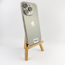 Apple iPhone 15 Pro 128GB Natural Titanium Б/У №5060 (Стан 9/10) АКБ 9 %